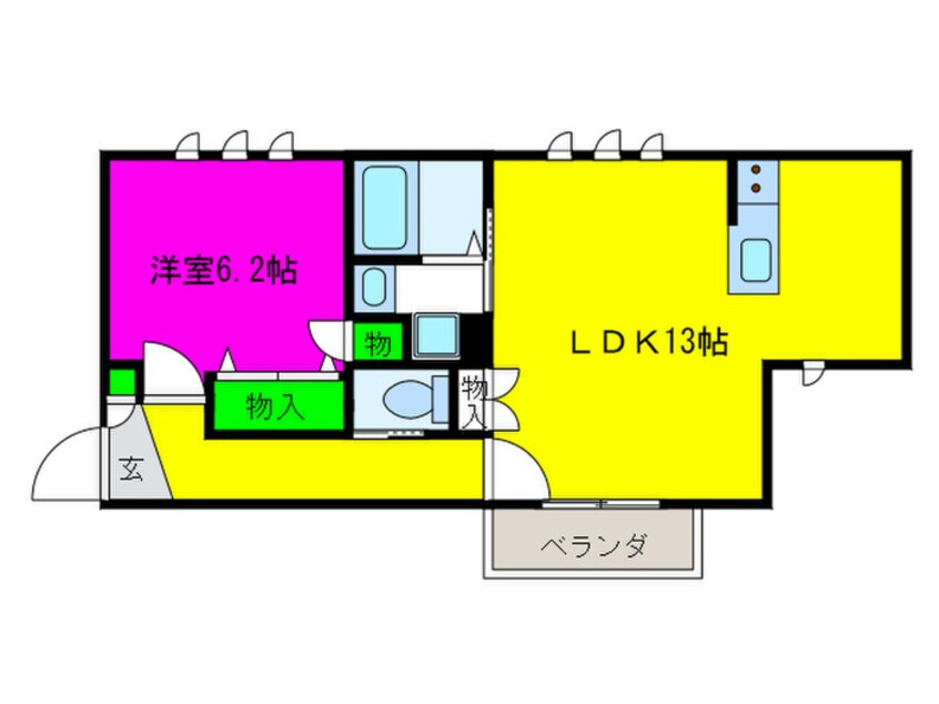 間取図 中百舌鳥コート