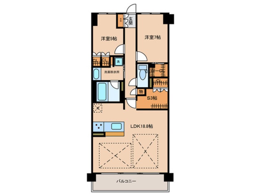 間取図 グランドパレス草津