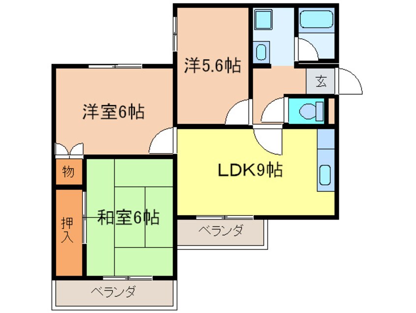 間取図 リアライズ新甲陽Ⅱ