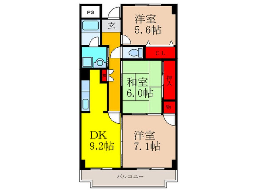 間取図 サウスファーム