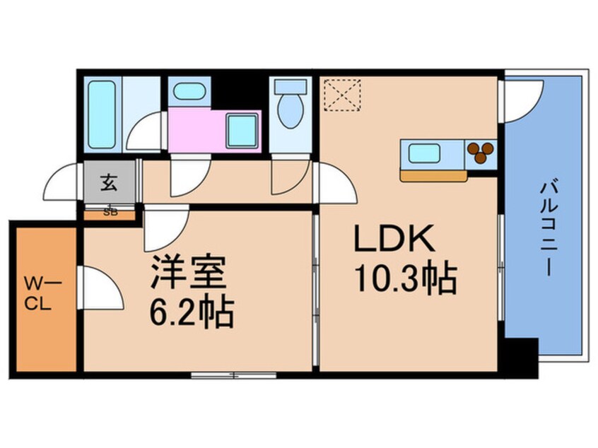 間取図 アルグラッド鷺洲公園