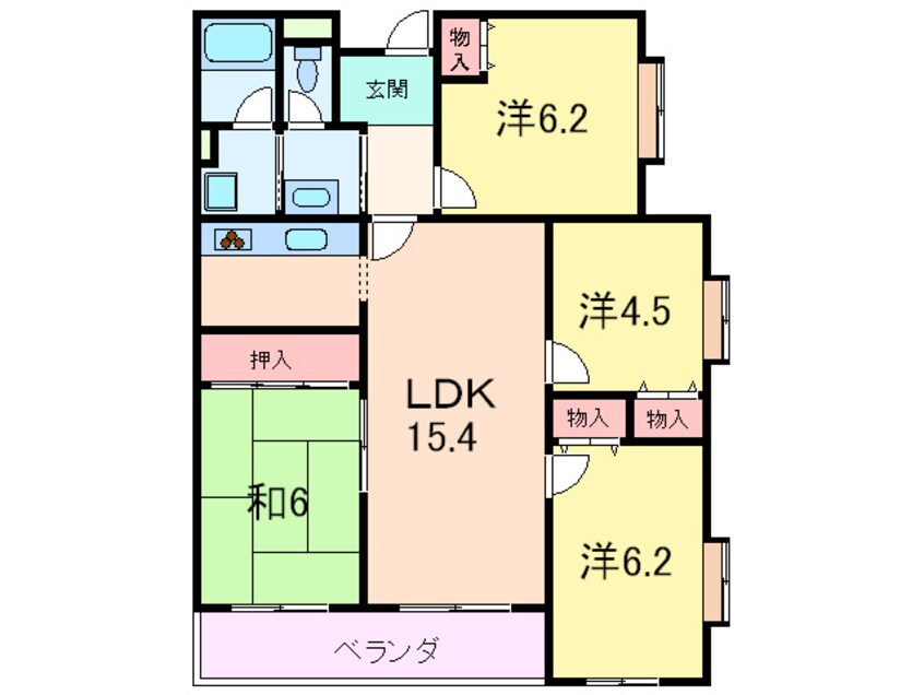 間取図 岡本山手フラッツ