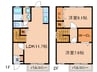 ソレ－ルエヴァン 2LDKの間取り