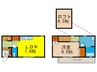 プルミエ桜の街 1LDKの間取り