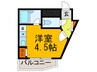 東大阪レヂデンス 1Rの間取り