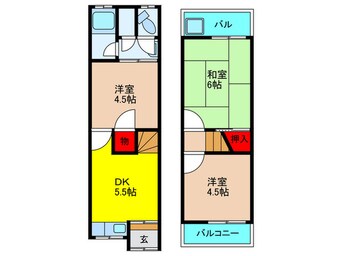 間取図 須山町貸家