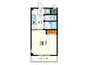 ロジュマン六甲 1Kの間取り