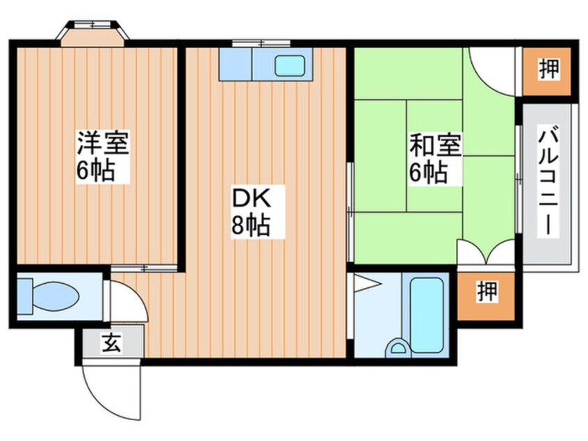 間取図 エムハイツ御幸