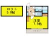 ｱｳﾞｪﾆｰﾙ千里山Ⅲ号館 1Kの間取り
