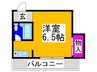 コーポ川内Ⅰ 1Rの間取り