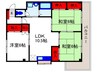 高橋ハイツ 3LDKの間取り