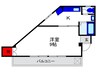 メゾンモモ 1Kの間取り