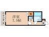 アピアみささぎＢ 1Kの間取り