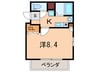 Ｔｅｒｒａ北口 1Kの間取り