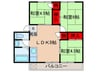 絹延コ－ポ 3LDKの間取り