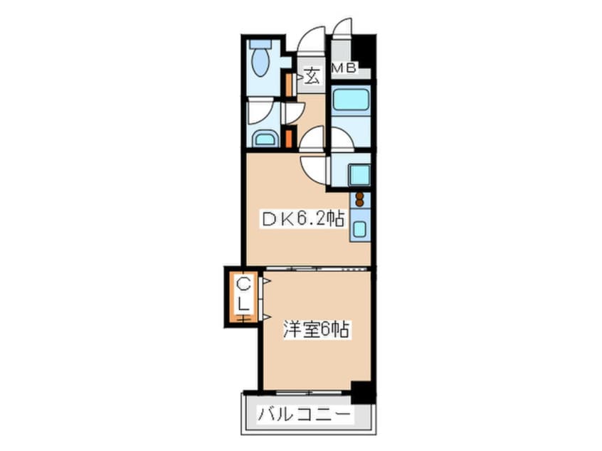間取図 ロジュマン浪速