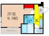 フジパレス内本町Ⅲ番館 1Kの間取り