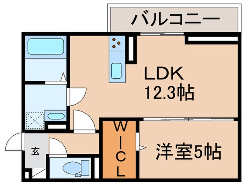 間取図 仮）D-room山上