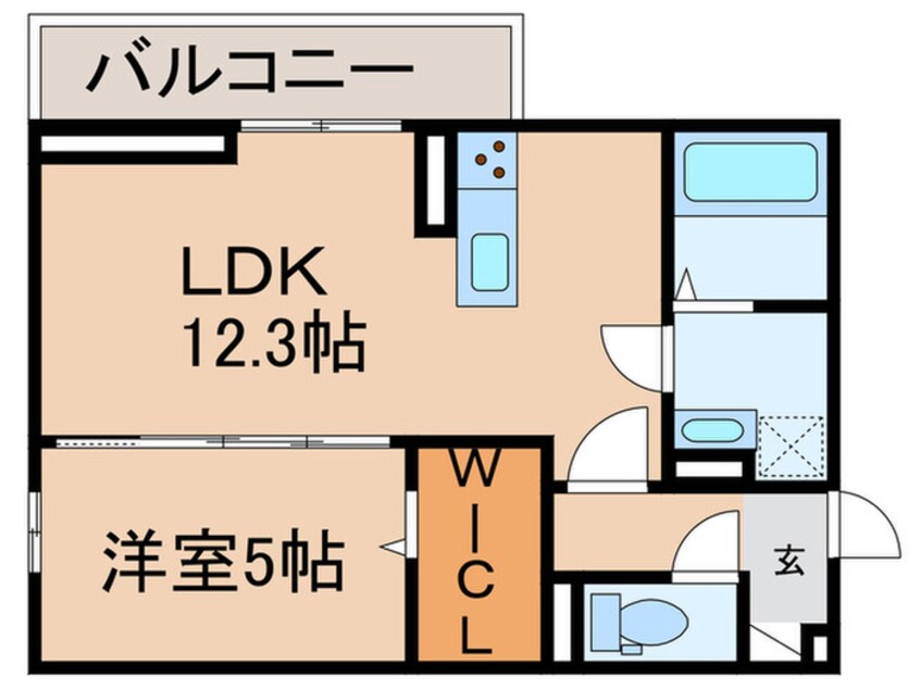 間取図 仮）D-room山上