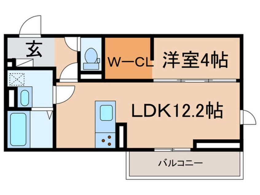 間取図 仮）D-room山上