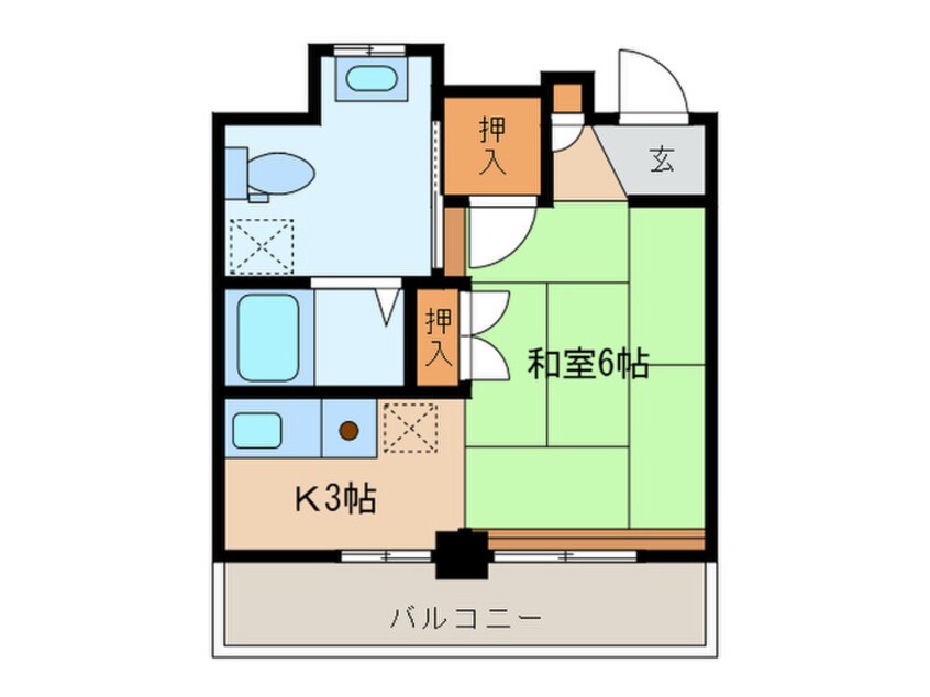 間取図 ル－エ・ハイム千里丘