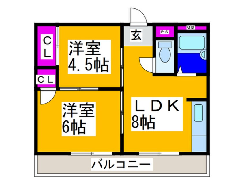 間取図 コア自由ヶ丘