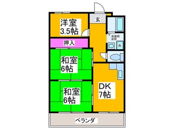 間取図 グレ－ス南住吉