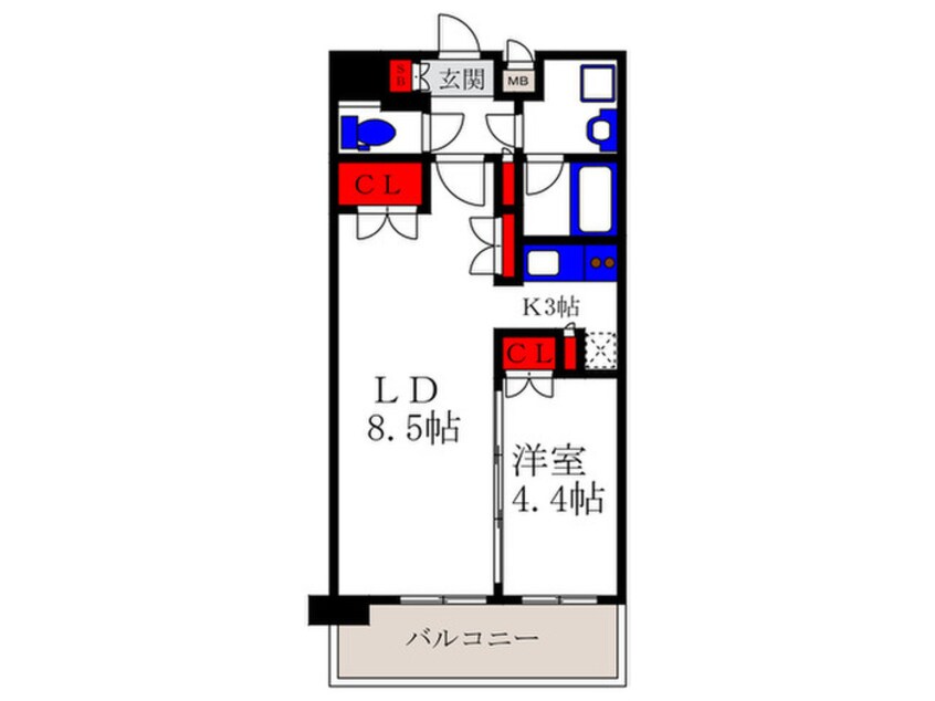 間取図 レジデンスエアポ－ト
