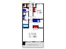 レジデンスエアポ－ト 1LDKの間取り
