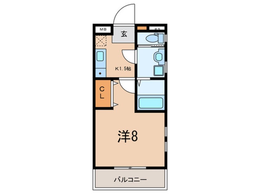 間取図 サンマリン海岸通