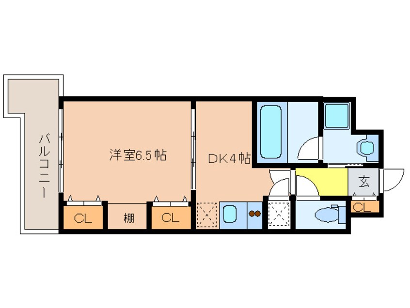 間取図 プレジール三ノ宮Ⅲ