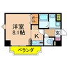 マルセイ玉川マンション 1Rの間取り