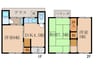 小野弓田町連棟住宅 3DKの間取り