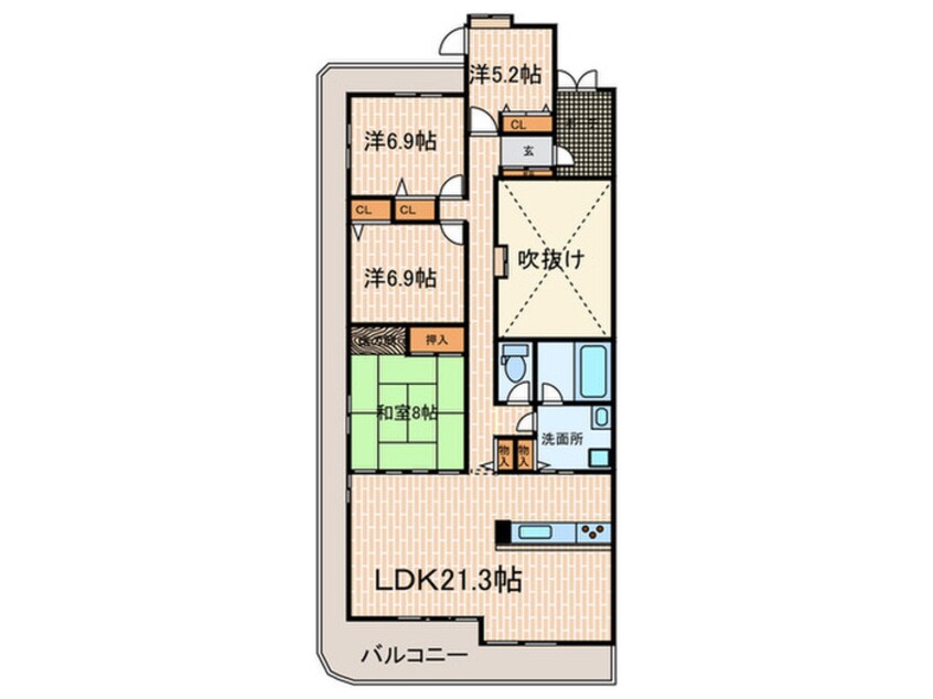 間取図 ガーデンヒル苦楽園