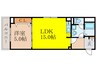 フィユフラッツ豊津グラン 1LDKの間取り