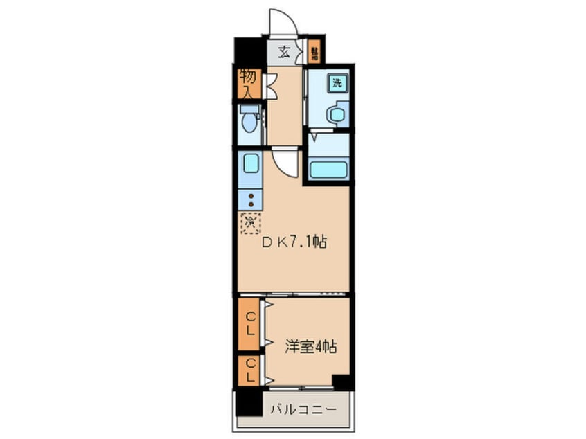 間取図 ベラジオ雅び烏丸十条（502）