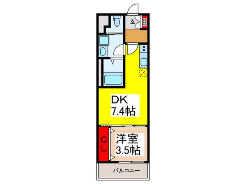 間取図 フウキレジデンス平野