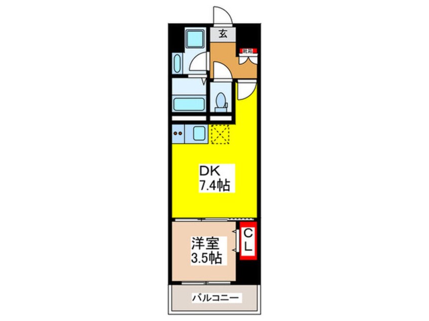 間取図 フウキレジデンス平野