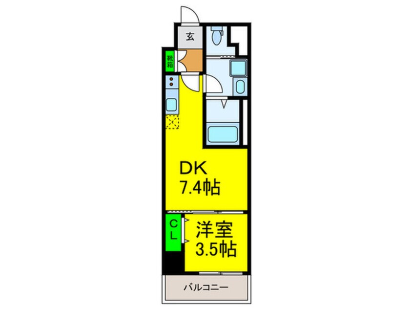 間取図 フウキレジデンス平野