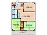 マンション津坂 3LDKの間取り