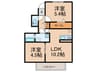 パークハイム七番館 2LDKの間取り