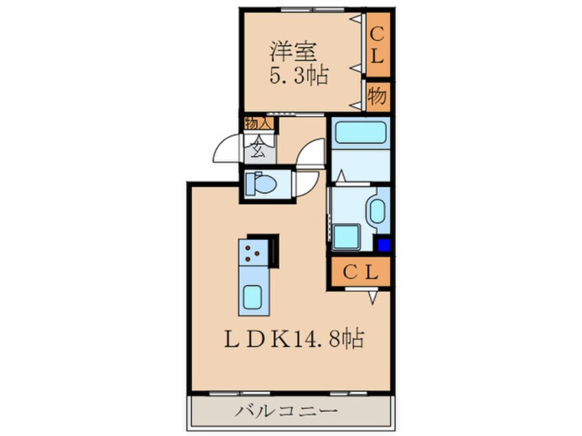 間取図 カーサルミノサ　ドゥーエ