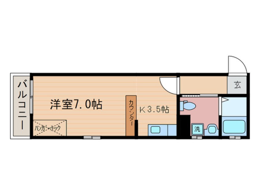 間取図 ドーリアNIJO駅東