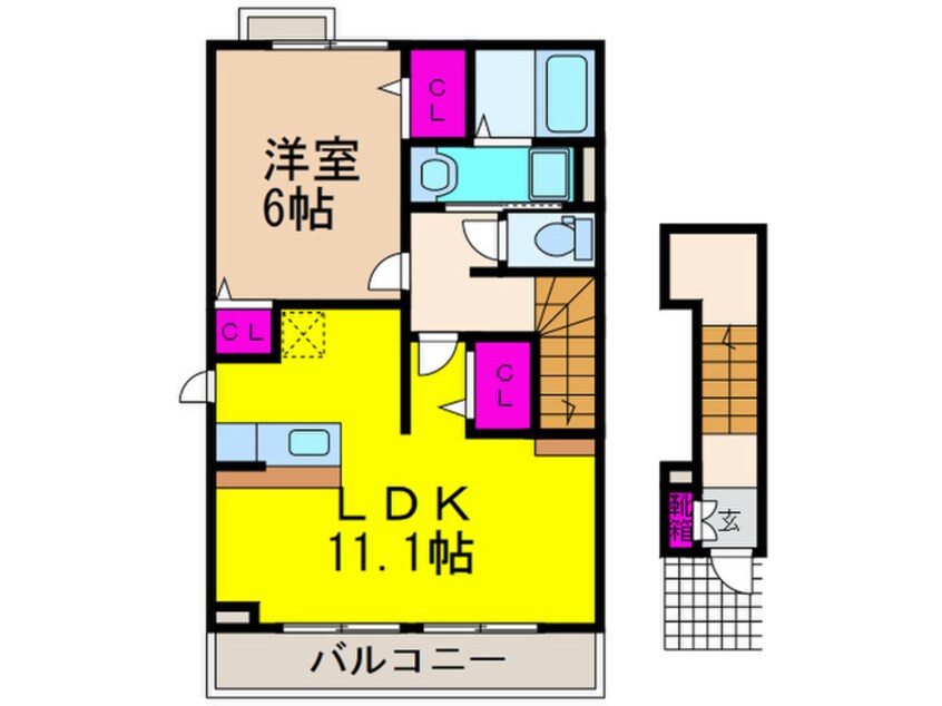 間取図 メゾン　カルム