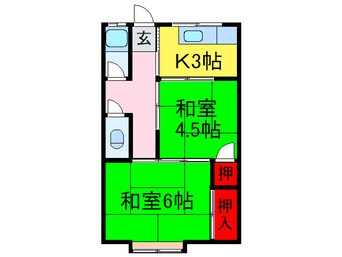 間取図 グリ－ンハイツ東香里園