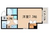 Blanc Neige四条大宮 1Kの間取り