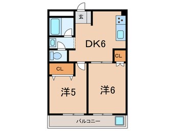 間取図 ヴィラ北野