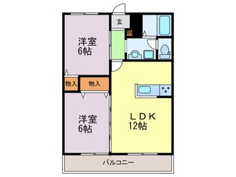 間取図 グリ－ンハイツ西明石