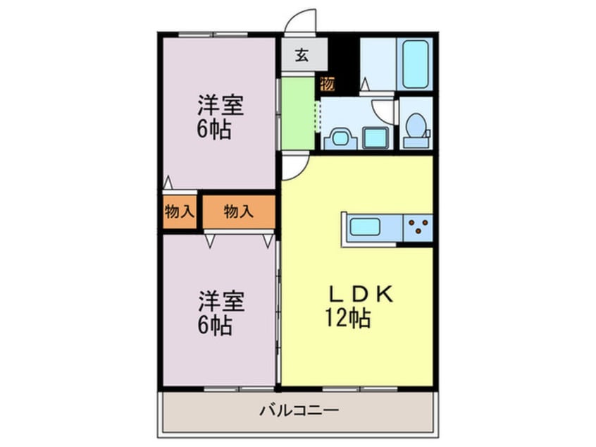 間取図 グリ－ンハイツ西明石
