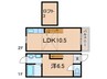 ＲＩＳＯ大蔵海岸 1LDKの間取り